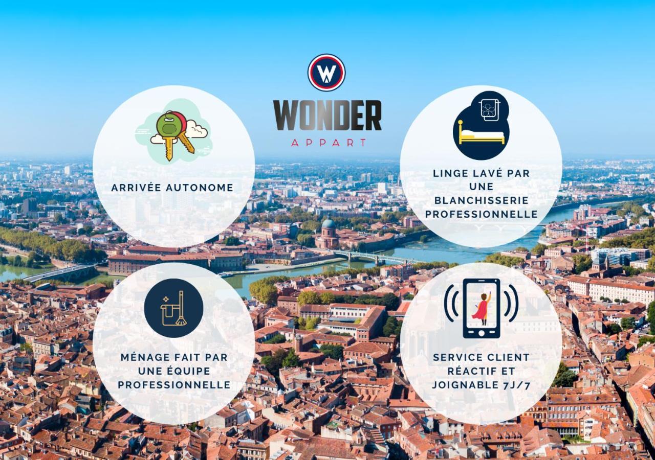 Wonder Appart' 402 - Vue Sur Garonne Toulouse Eksteriør bilde